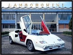 Wnętrze, Lamborghini Countach, Czerwone